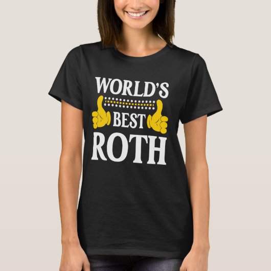 Roth Achternaam Funny Team Familie Achternaam Worl T-shirt (Voorkant)