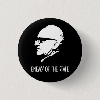 Rothbard Enemy van de staat Ronde Button 3,2 Cm