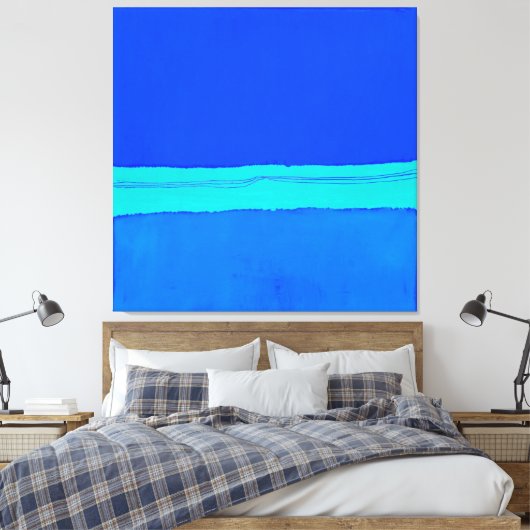 RothBleau stretched canvas Print (Insitu (Slaapkamer))