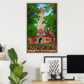 Rothenburg Castle Gate Poster (Thuiskantoor)