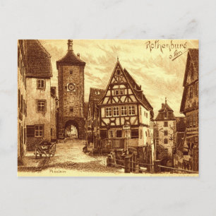 Rothenburg Duitsland 1907 Briefkaart