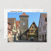 Rothenburg, Duitsland Briefkaart (Voorkant / Achterkant)