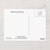 Rothenburg, Duitsland Briefkaart (Achterkant)