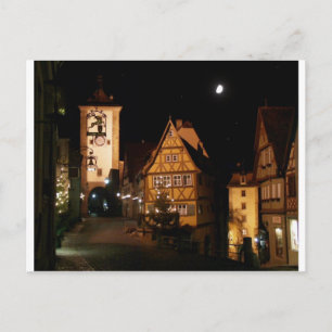 Rothenburg Duitsland in Moonlight Briefkaart