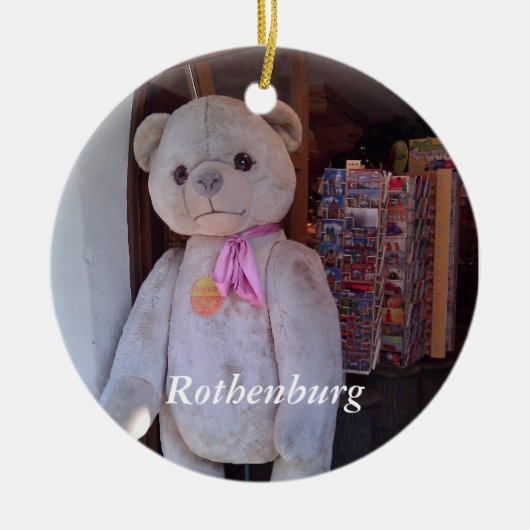 Rothenburg, Duitsland Keramisch Ornament (Voorkant)