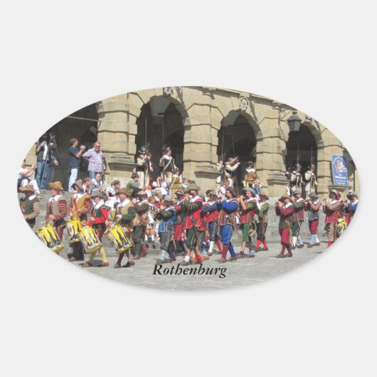 Rothenburg, Duitsland Ovale Sticker (Voorkant)