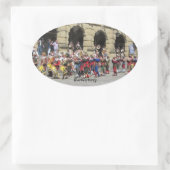 Rothenburg, Duitsland Ovale Sticker (Tas)