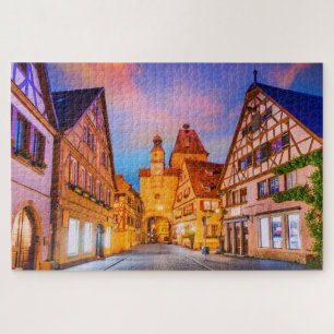 Rothenburg - Een romantisch Uitzicht van middeleeu Legpuzzel