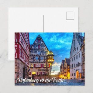 Rothenburg ob der Tauber, Duitsland Briefkaart