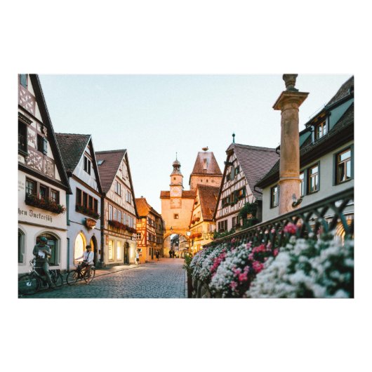 Rothenburg ob der Tauber, Duitsland Foto Afdruk (Voorkant)