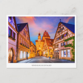 Rothenburg ob der Tauber, Holiday Briefkaart