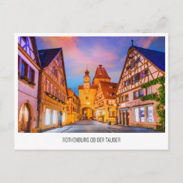 Rothenburg ob der Tauber reis Vakantie Ansichtkaar Feestdagenkaart