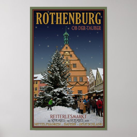 Rothenburg Reiterlesmarkt Poster (Voorkant)