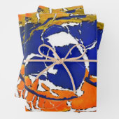 Rothko of Pollock v4 door Onbekend Inpakpapier Vel (In situ)