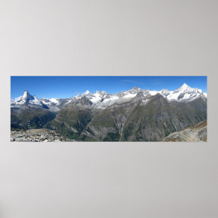 Rothorn panorama, Valais Alps Poster