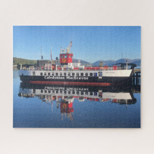 Rothsay veerboot Loch Riddon, afgemeerd in Rothesa Legpuzzel
