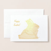 Roti Tussock Bunny Folie Kaarten (Voorkant met envelop)