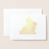 Roti Tussock Bunny Folie Kaarten (Met envelop)