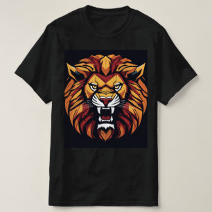"Rôtir avec confiance : T-shirt Gras Lion imprimé 