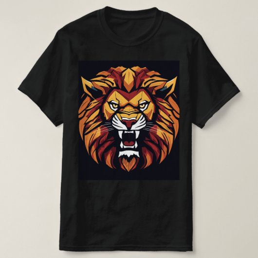 "Rôtir avec confiance : T-shirt Gras Lion imprimé (Design devant)