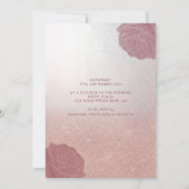 Rotisch Roos gouden rozen voor glitterkleding Kaart (Achterkant)