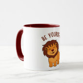 "Rôtissez avec fierté : Soyez vous-même Lion Mug p (Devant gauche)