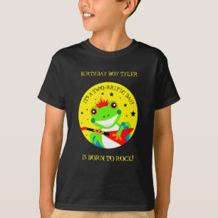 Rotkin' Birthday Tree Kikker met Red Guitar T-shirt
