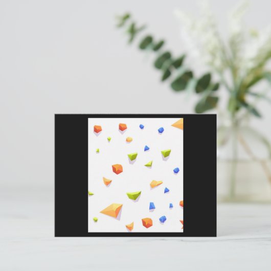 Rotklimmand houdt het roofdier tegen de ringloop briefkaart (Staand voorkant)