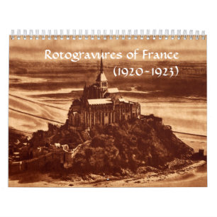 Rotogravures France Sepia Paris Historische jaren  Kalender