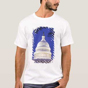 Rotonde van het Capitool 's nachts, Washington T-shirt