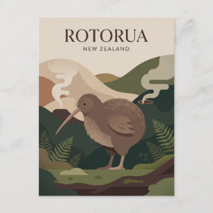 Rotorua Nieuw-Zeeland Briefkaart