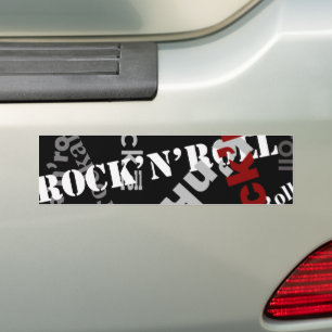 rots- en roltypografie bumpersticker