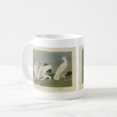 Rots en witstaarten van Ptarmigan - Vogels van Aud Koffiemok (Voorkant links)