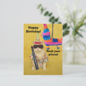 Rots je pinata! briefkaart (Staand voorkant)