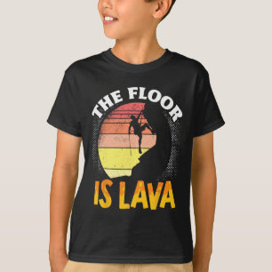 Rots klimmen Bergbeklimmers Boulderen De Grond T-shirt