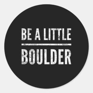 Rots klimmen Boulderen Bedrukkende Wandel Geschenk Ronde Sticker
