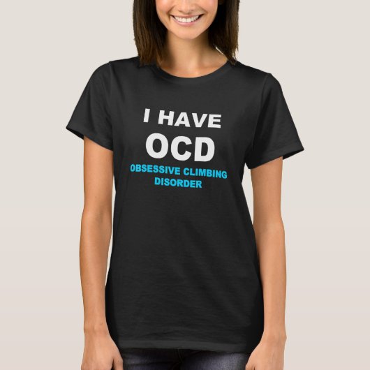 Rots klimmen Boulderen Dwangstoornis T-shirt (Voorkant)