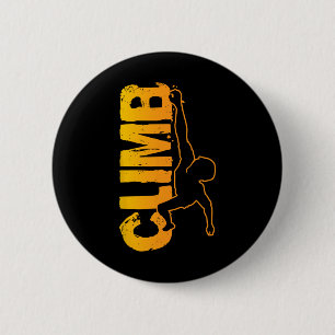 Rots klimmen grappige Bouldering enthousiastelinge Ronde Button 5,7 Cm