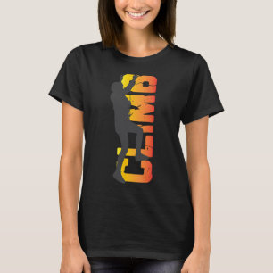 Rots klimmen grappige Bouldering enthousiastelinge T-shirt
