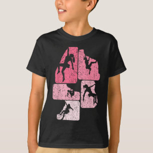 Rots klimmen klimmer Bouldering rotsblok Vrouwen M T-shirt