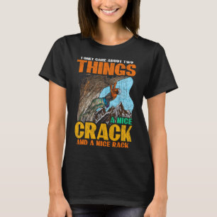 Rots klimmen Nette scheur en statief Rots klimmen T-shirt