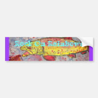 rots op regenbogen bumpersticker