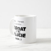 rots. papier. schaar keel punch ik win koffiemok (Voorkant links)