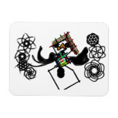 Rots rond sneeuwman magneet (Horizontaal)