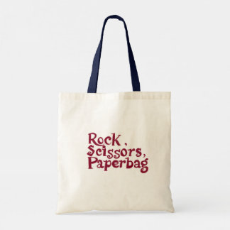 Rots, schaar, paperbag met splash tote bag