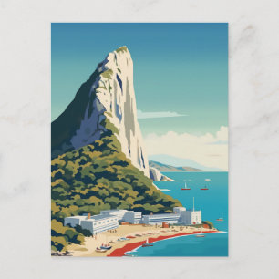 Rots van Gibraltar Travel Art Briefkaart