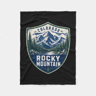 Rotsachtige berg colorado outdoor avontuur wandele fleece deken