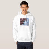 Rotsachtige kustlijn met water, Canada Hoodie (Voorkant volledig)