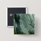 Rotsbeklimmers op El Capitan Vierkante Button 5,1 Cm (Voorkant /achterkant)