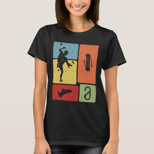 Rotsblok klimmen Funny Bouldering enthousiasteling T-shirt